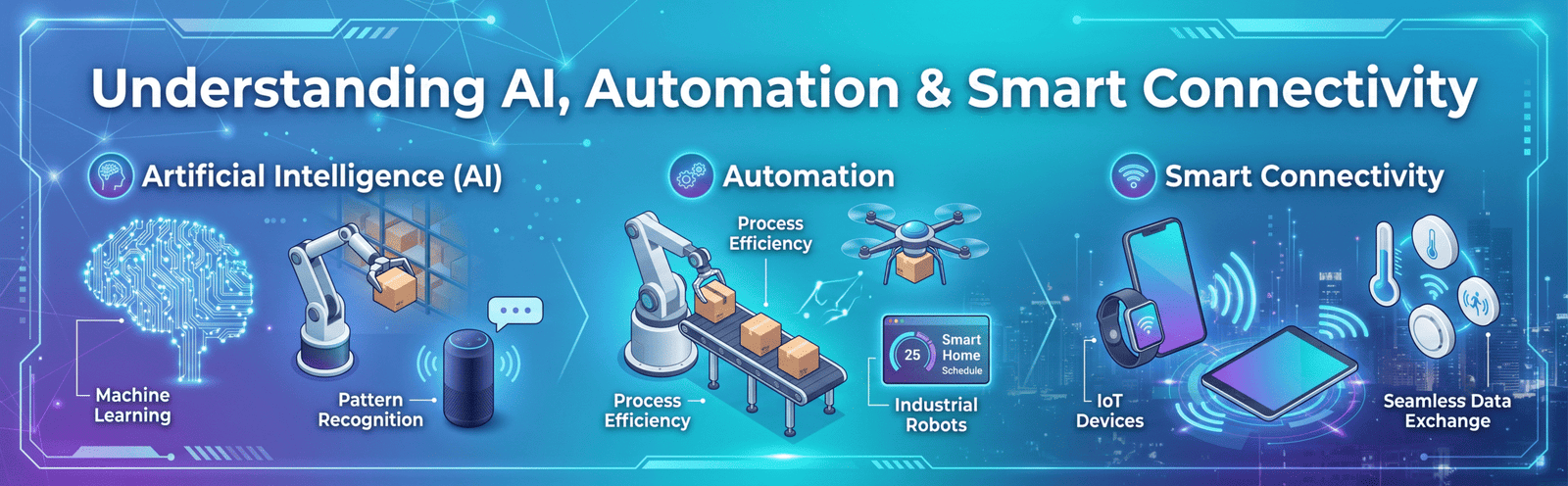 Understanding AI, Automation and Smart Connectivity - SmartDigitals.shop