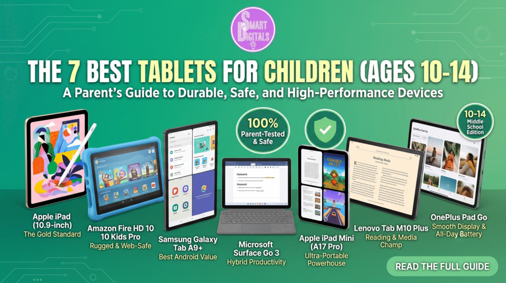 The 7 Best Tablets for Children (Ages 10-14) A Parent’s Guide to Durable, Safe, and High-Performance Devices